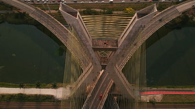 Ponte Octávio Frias de Oliveira - Ponte Estaiada em uma perspectiva diferente.