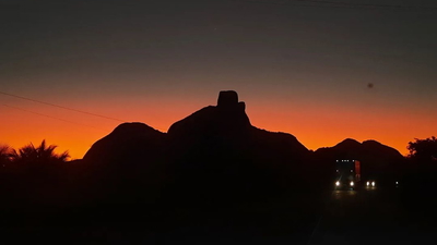 O por do sol