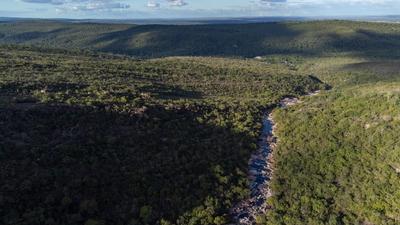 Rio de Meio na Chapada Diamantina