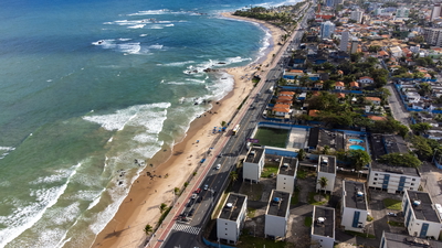 Linda Praia de Itapuã em Salvador, Bahia
