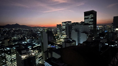 Anoitecer no Centro do Rio de Janeiro 