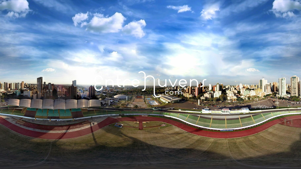 Foto aérea 360º Panoramica do Estádio Regiona Willie Davids em Maringá 
