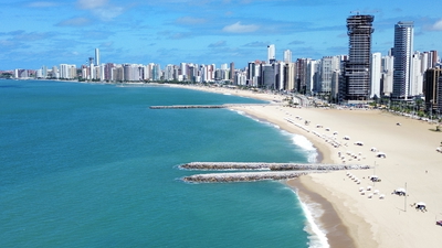 Foto tirada na praia de Iracema 